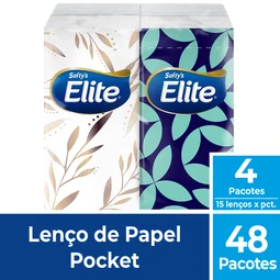 Lenço de Papel Pocket Elite Excellence Folha Dupla