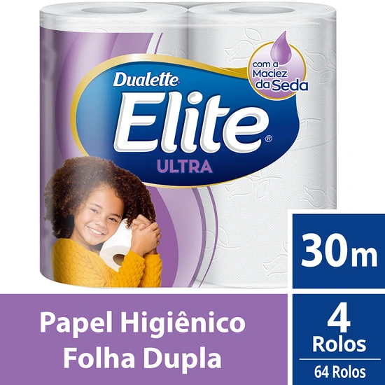 Papel Higiênico Elite Excellence 16x4 Rolos Folha Dupla 30m G2f