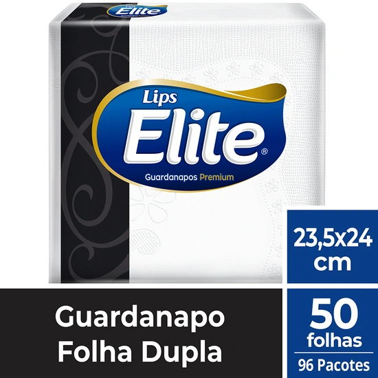 Os guardanapos Elite Lips Folha Dupla são referência em alta qualidade à mesa. Conferem à sua casa o toque de sofisticação, máxima suavidade e requinte 