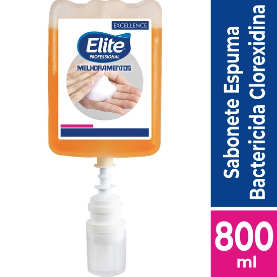 Sabonete Espuma Bactericida Clorexidina Elite Excellence