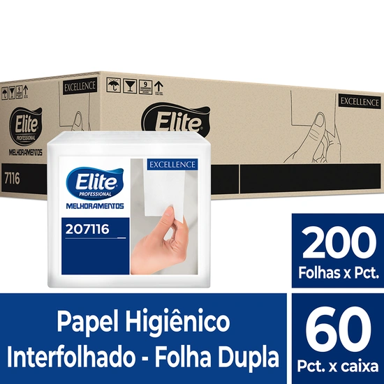 Papel Higiênico Elite Excellence Folha Dupla Interfolhado