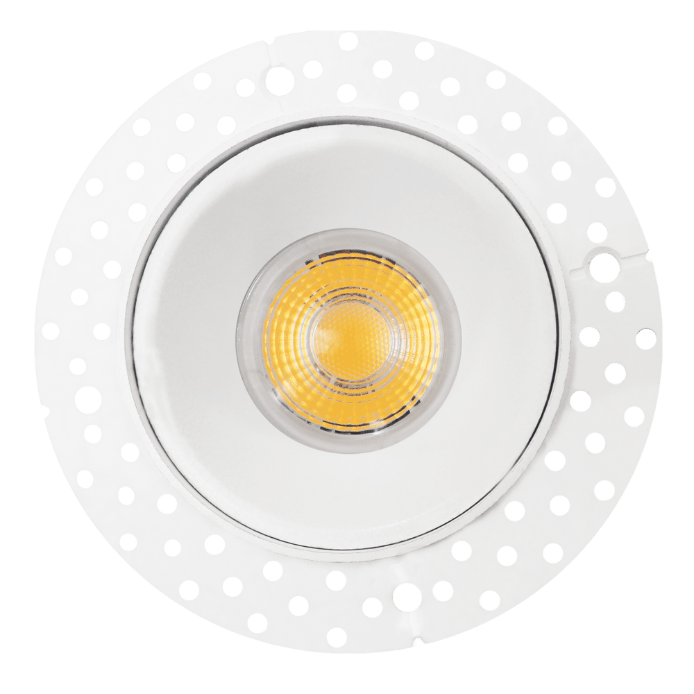 3 spots LED raccordables Diall Huetter triangle chrome 2,5W IP20