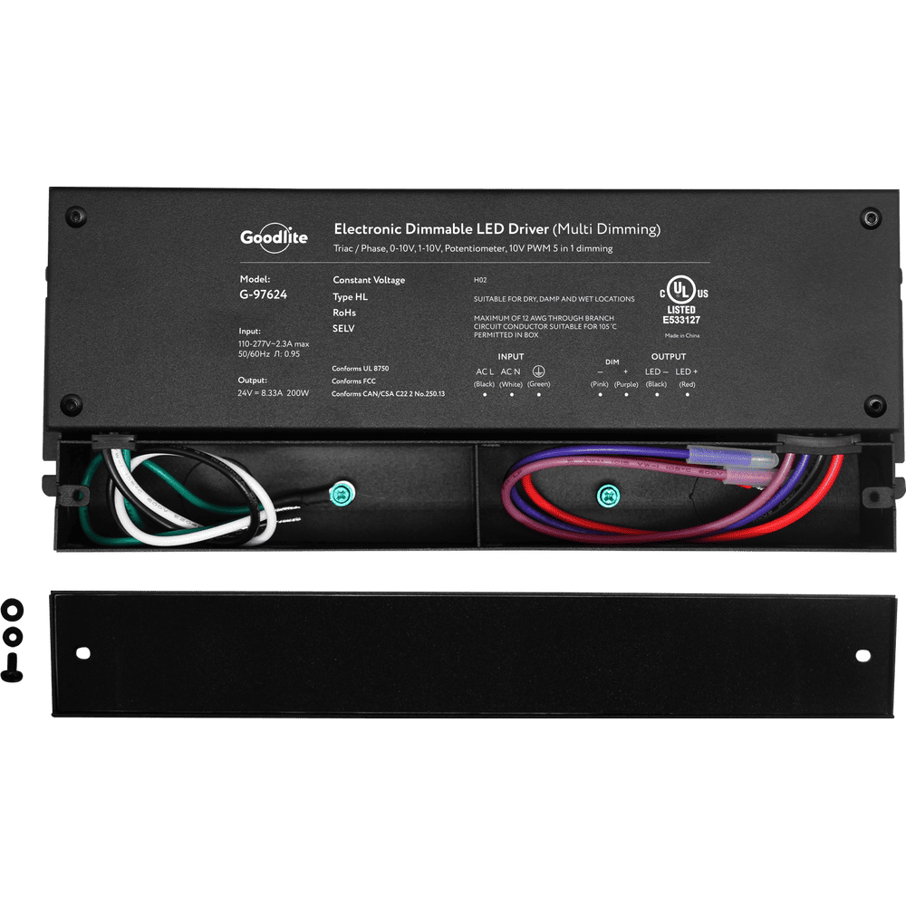 EMITEVER Dimmable LED Driver, 48V 192W 5-in-1 Dimmable Power Supply,2-Channels AC To DC Transformer For LED Light, Compatible With Lutron And Leviton Dimmer, Waterproof IP67 And UL Listed, Class 2
