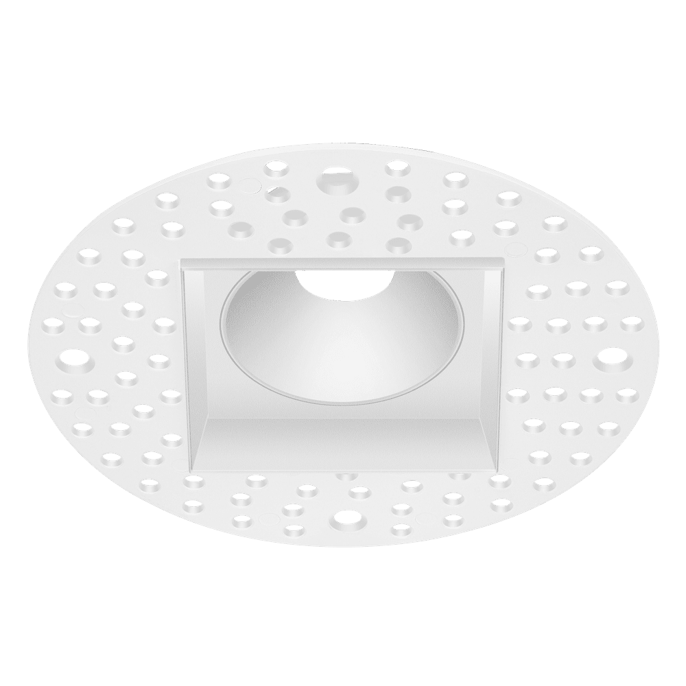 ASTER – 1 INCH WHITE SQUARE TRIMLESS KIT – Goodlite