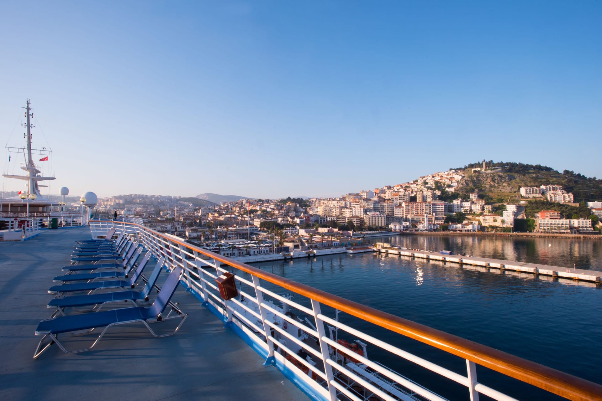 Approaching the port