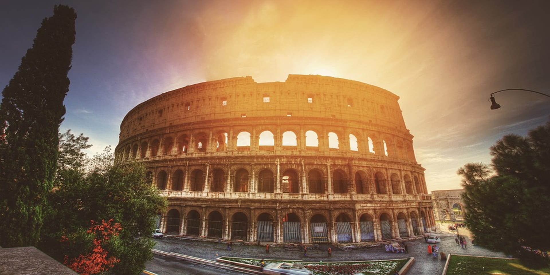 Panoramic view of Colosseum