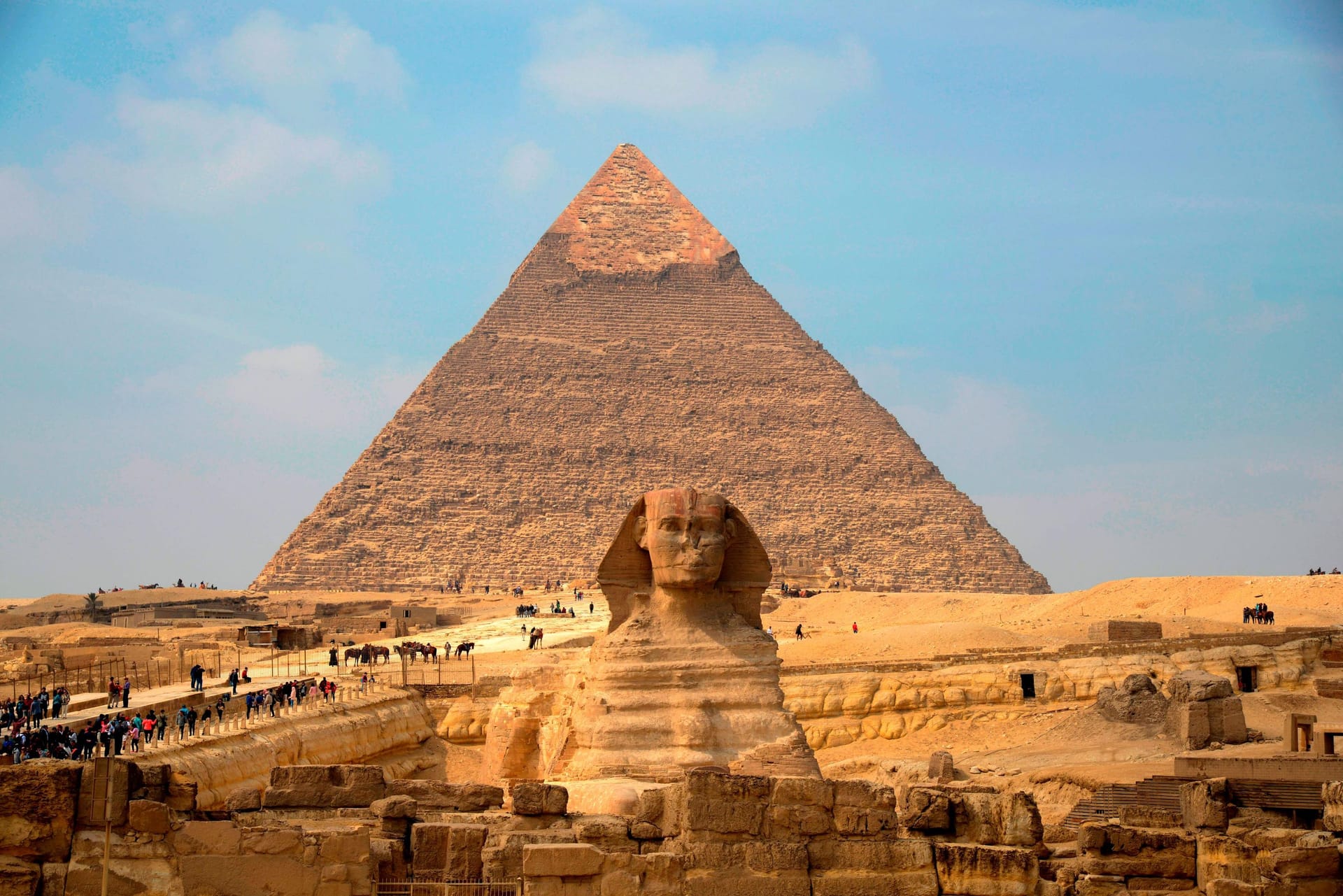Pirámide de Giza y Gran Esfinge