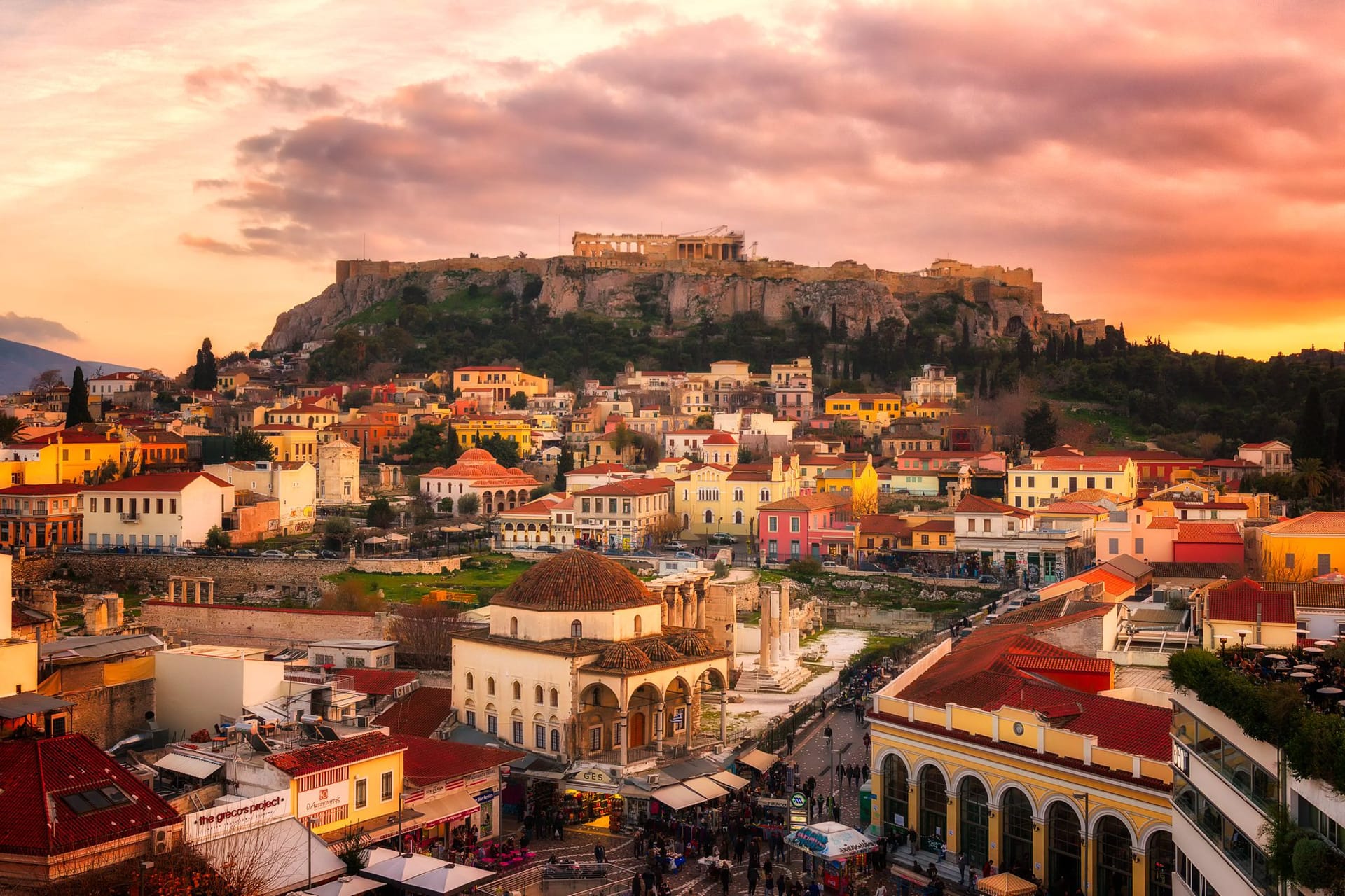 Barrio de Monastiraki en Atenas