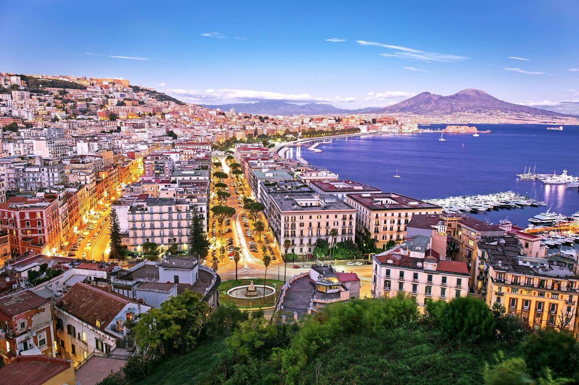 Panoramic view of Naples