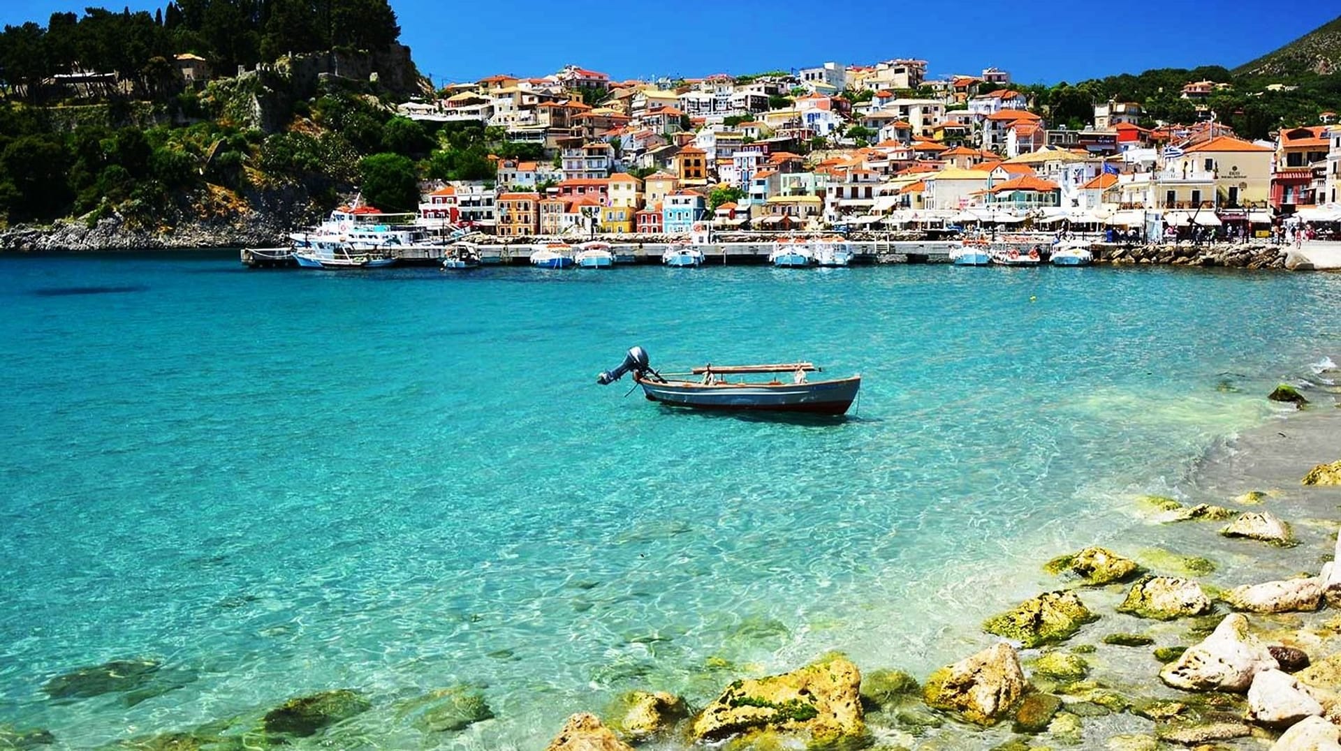 Vista del pueblo de Sivota