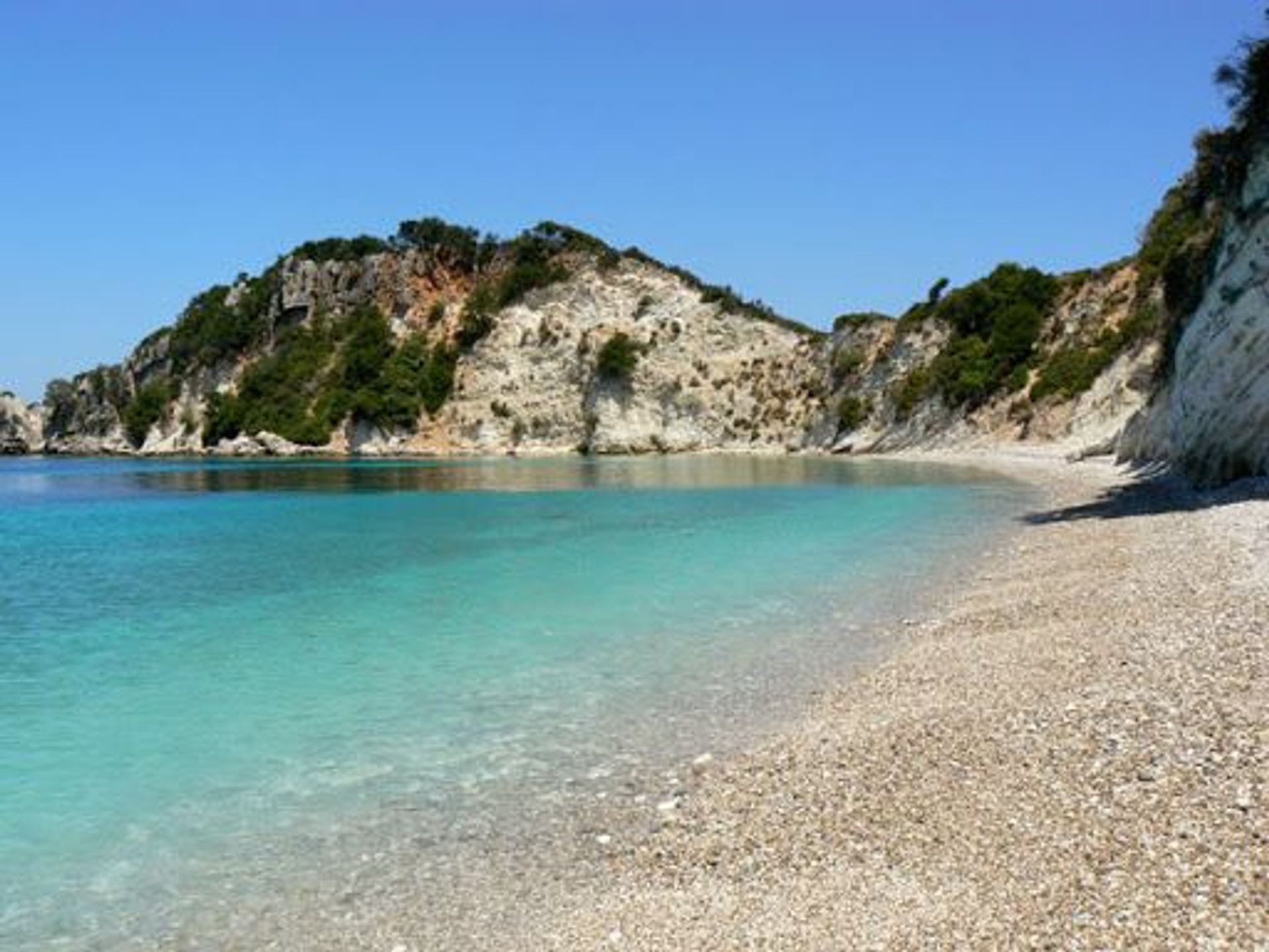 An Ithaka beach
