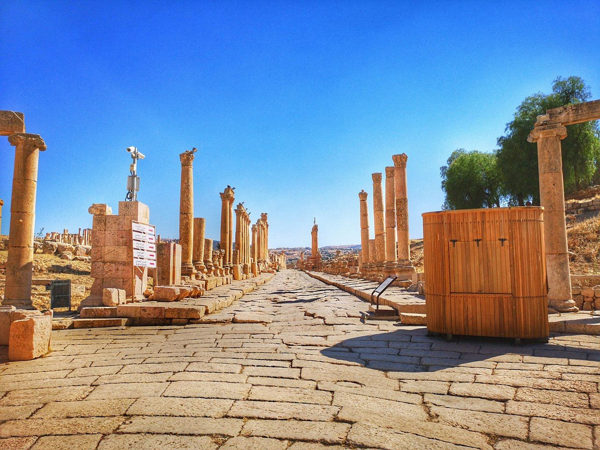 Columnas Romanas en Jerash