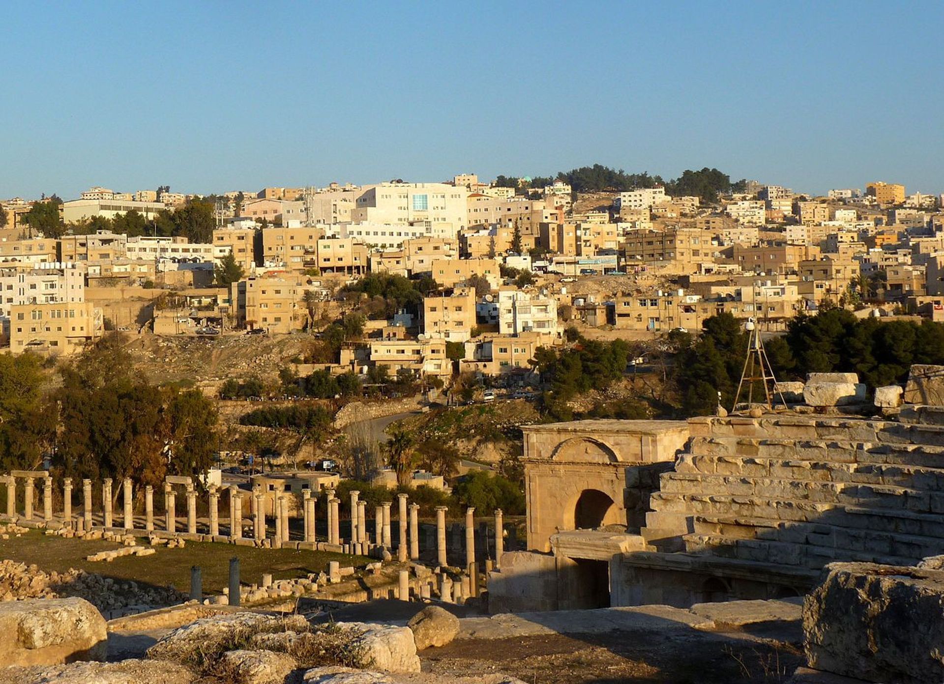 Vista panorámica de Jerash