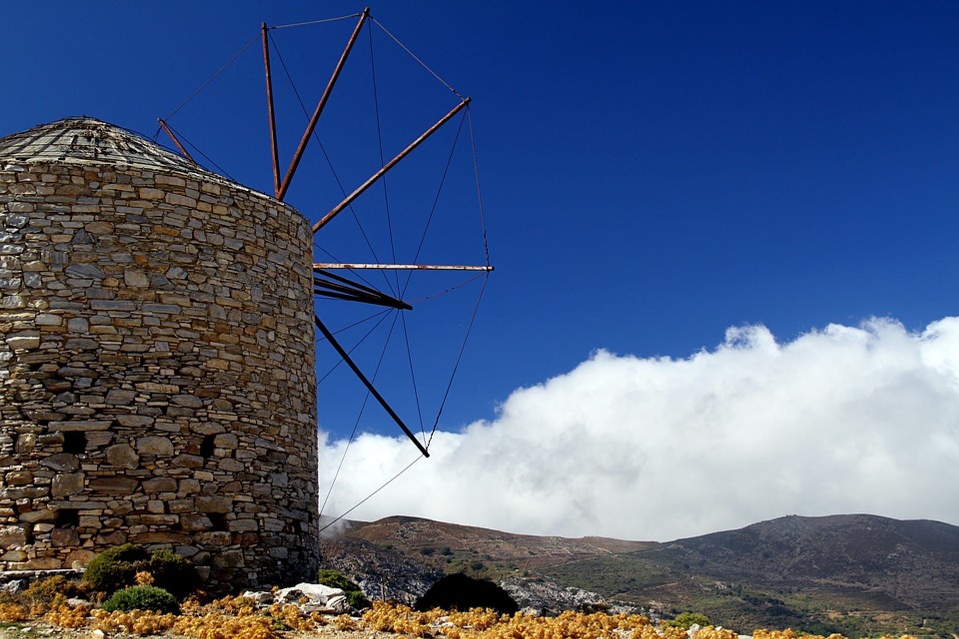 A windmill in Naxos