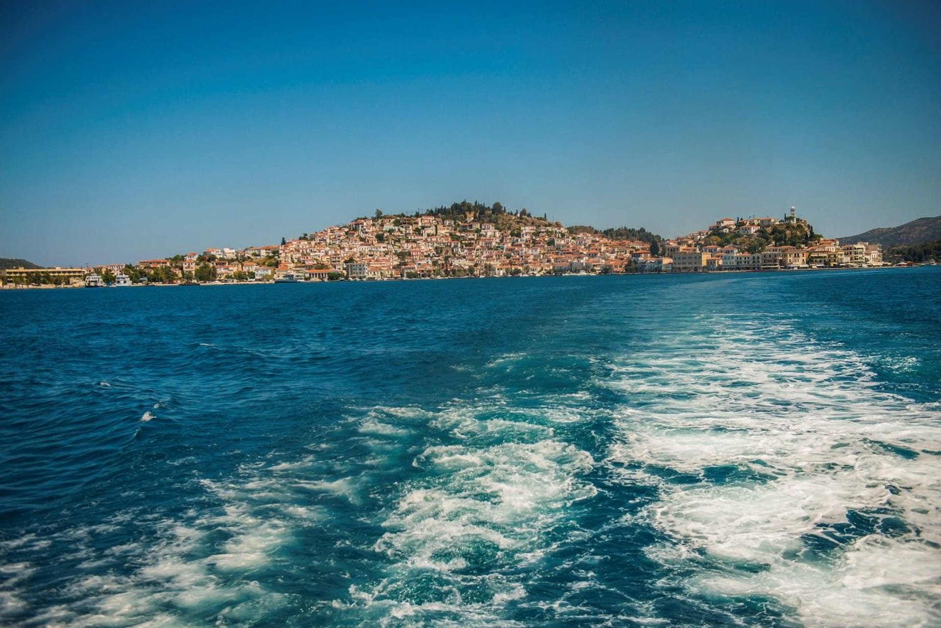 Leaving Poros
