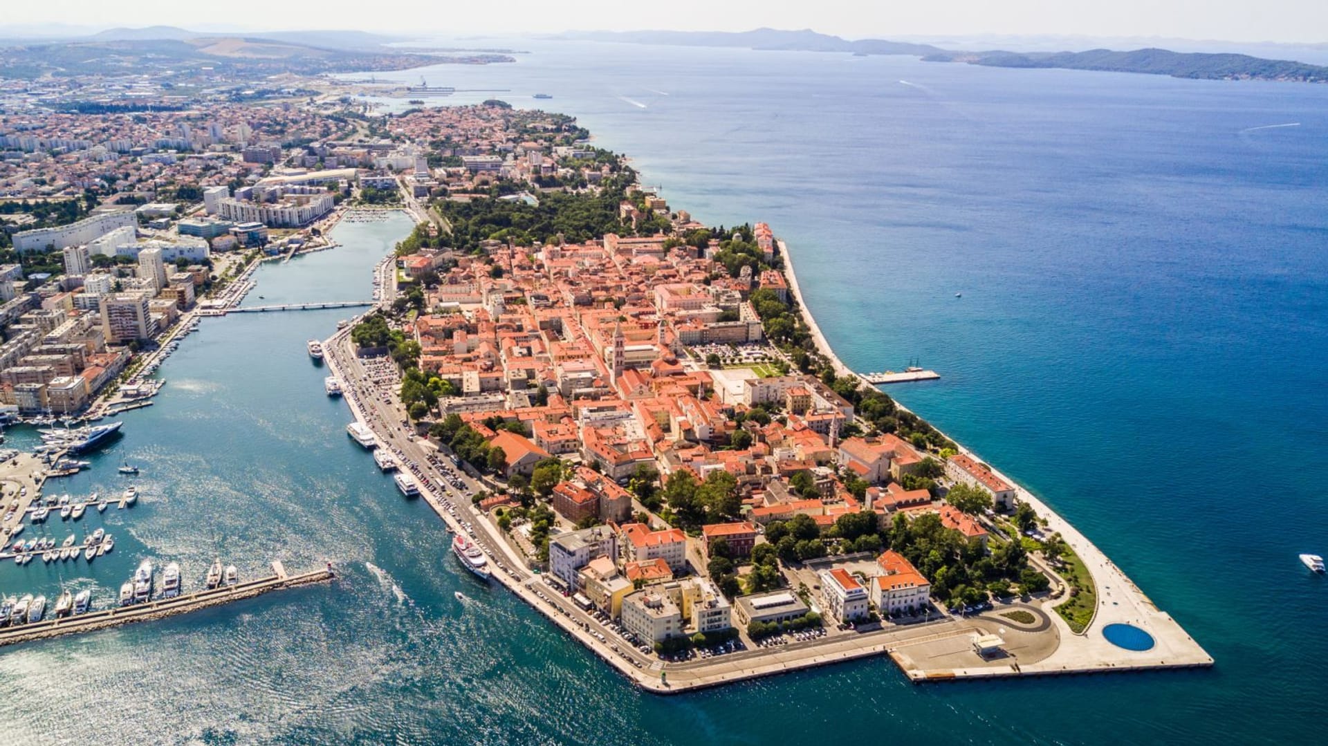 Vista aérea de Zadar