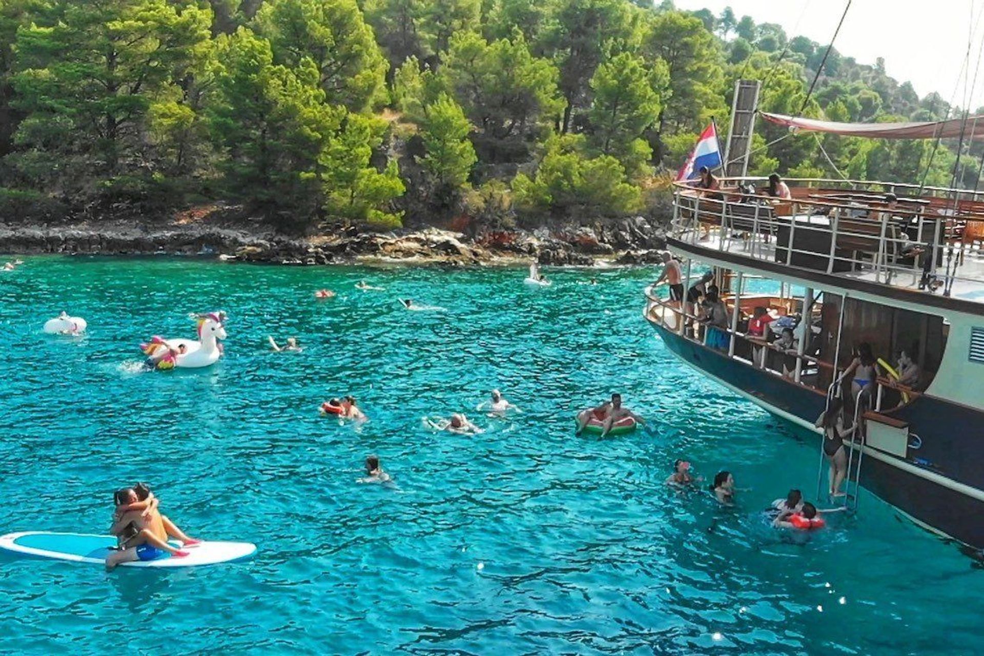 Tiempo libre para bañarse en el mar