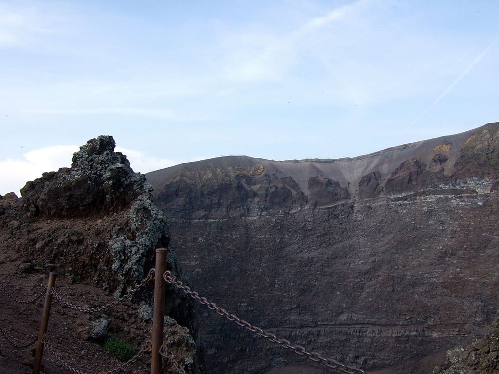 Volcano crater