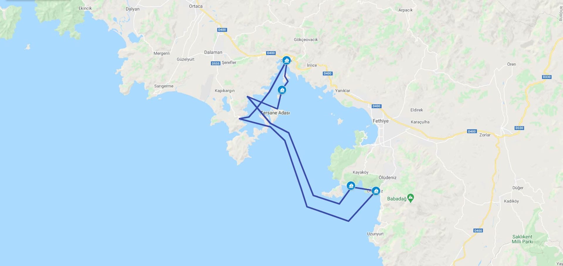 MINI CRUCERO EN GOLETA TURCA DESDE GOCEK