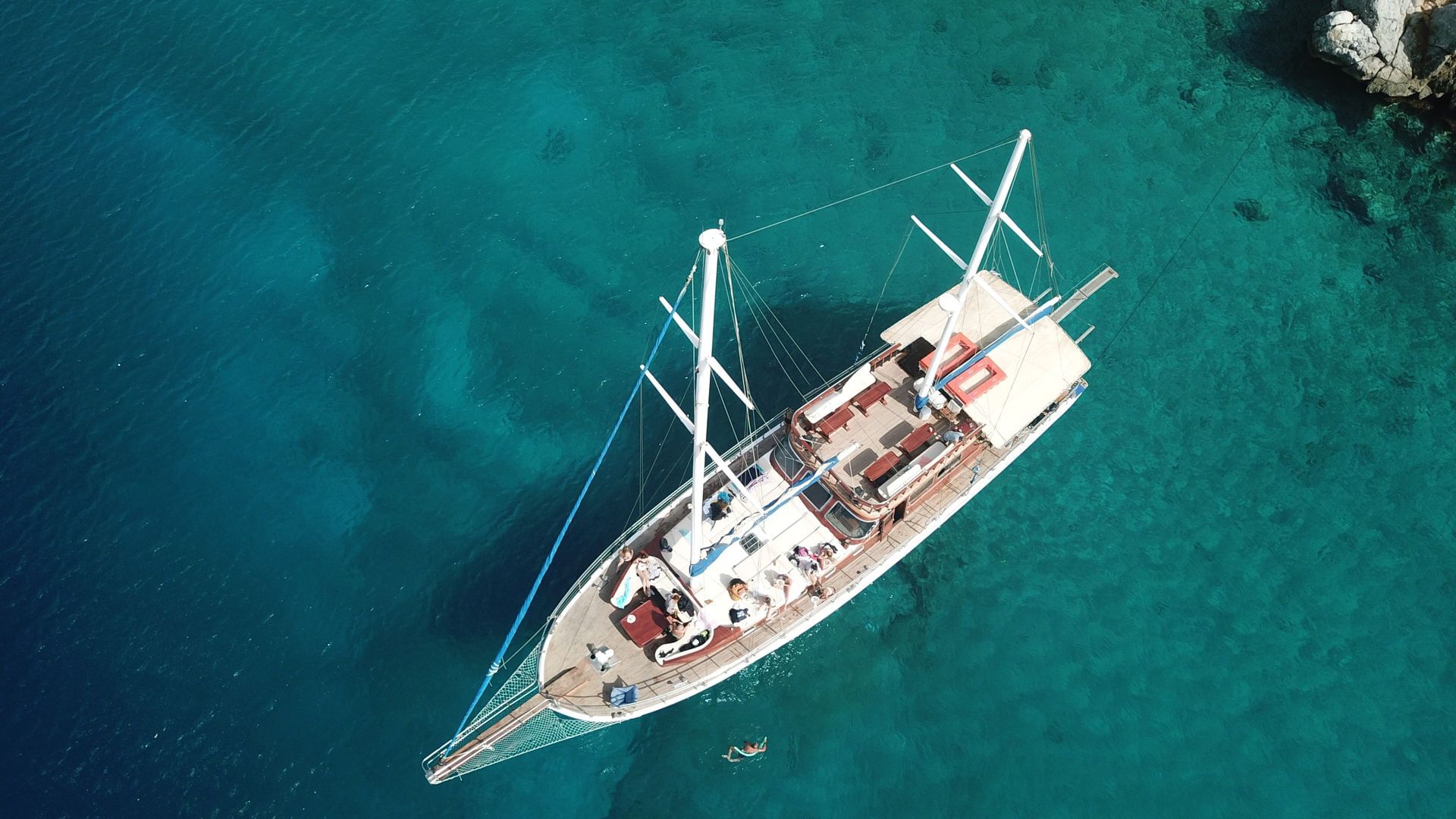 Amazing view of our boat