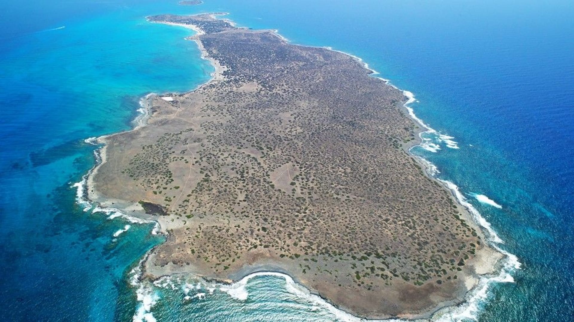 Vista aérea de la isla