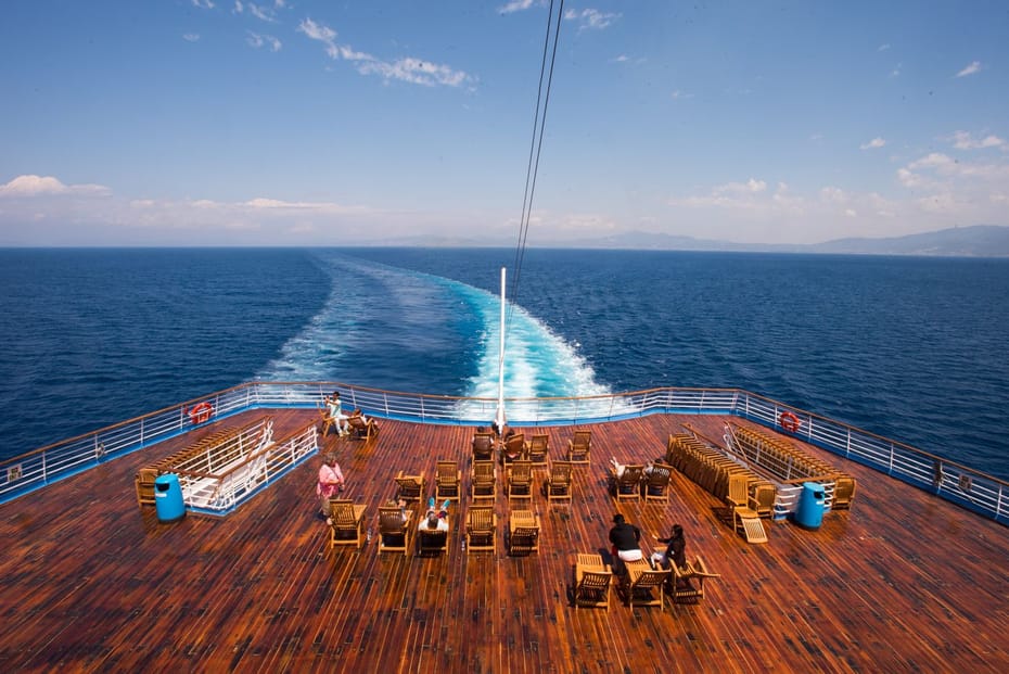 DEPARTURE FROM LAVRIO PORT - NAVIGATING THE AEGEAN LIKE ODYSSEUS