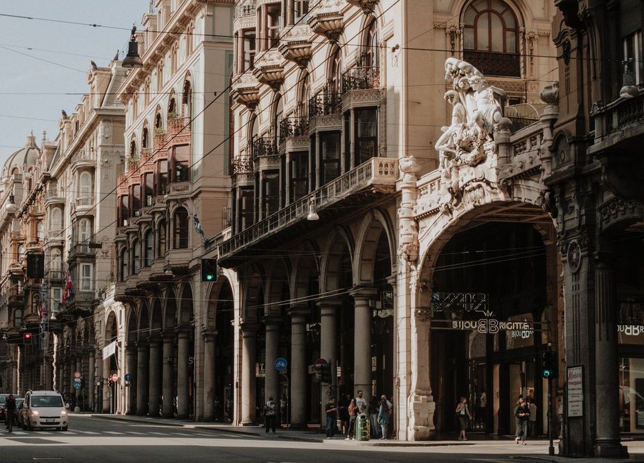 GENOA, THE BIG PORT FROM NORTH ITALY