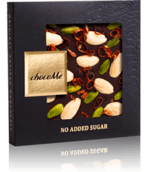 Σοκολάτα ChocoMe Nuts & Chilli No Sugar 50gr
