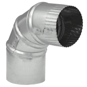 IMPERIAL MANUFACTURING 4" 26 Gauge 90 Degree Galvanized