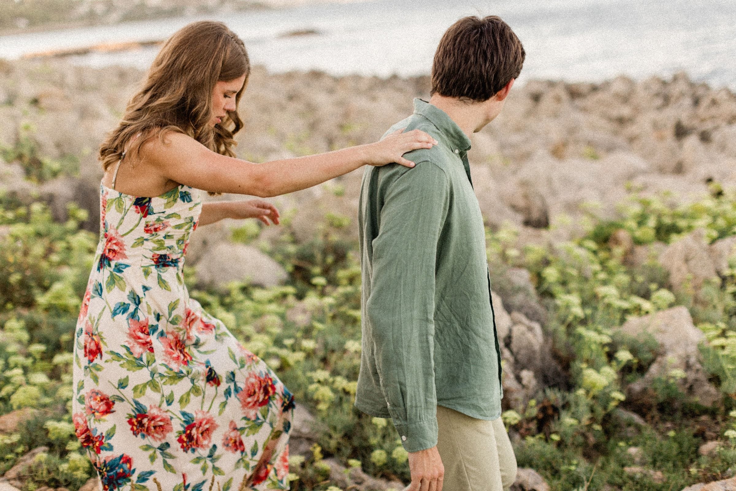 Séance photo de couple de Caitlyn et Will au Cap d'Antibes 11