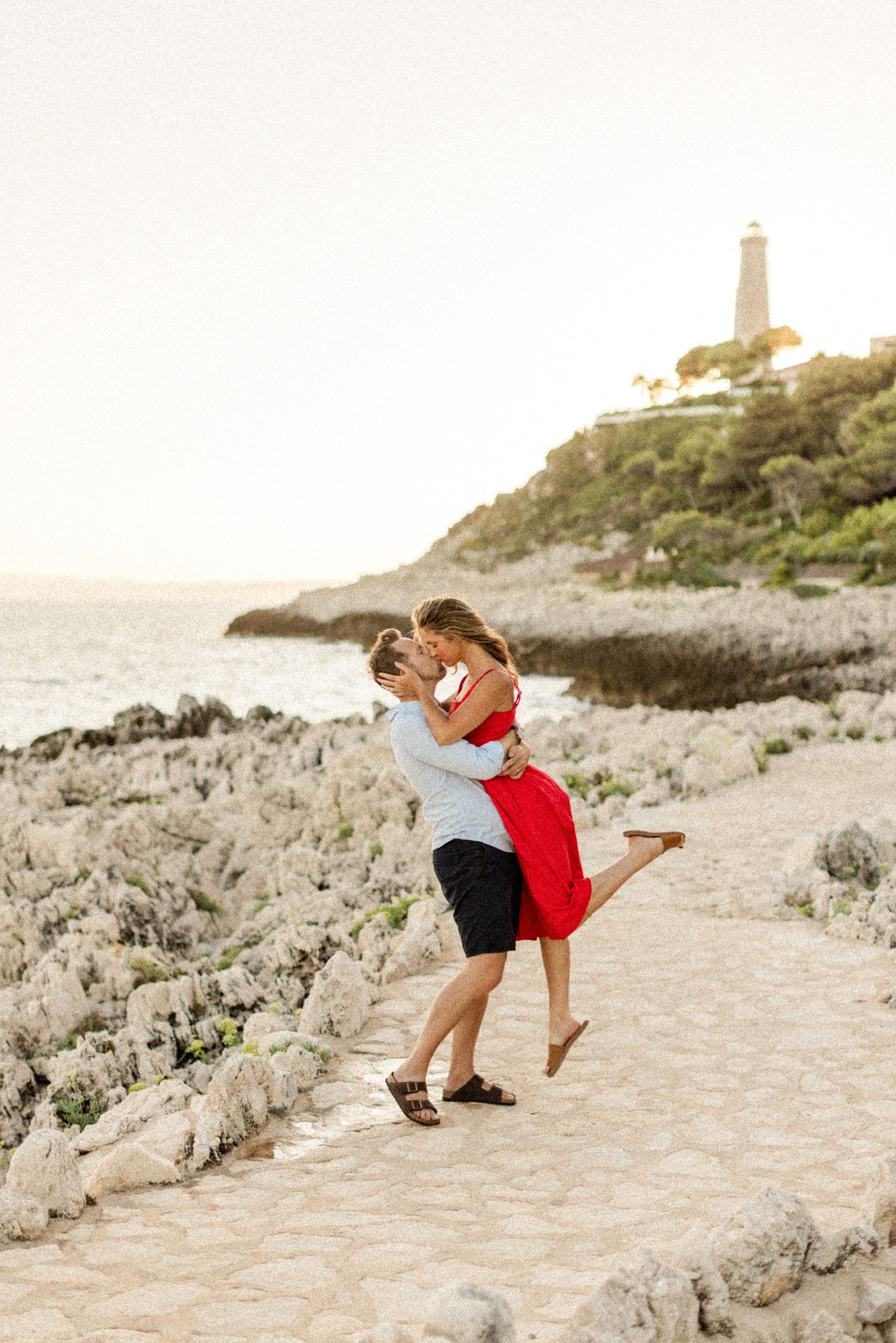 Couple romantique Stéphanie et Matt au coucher du soleil 1