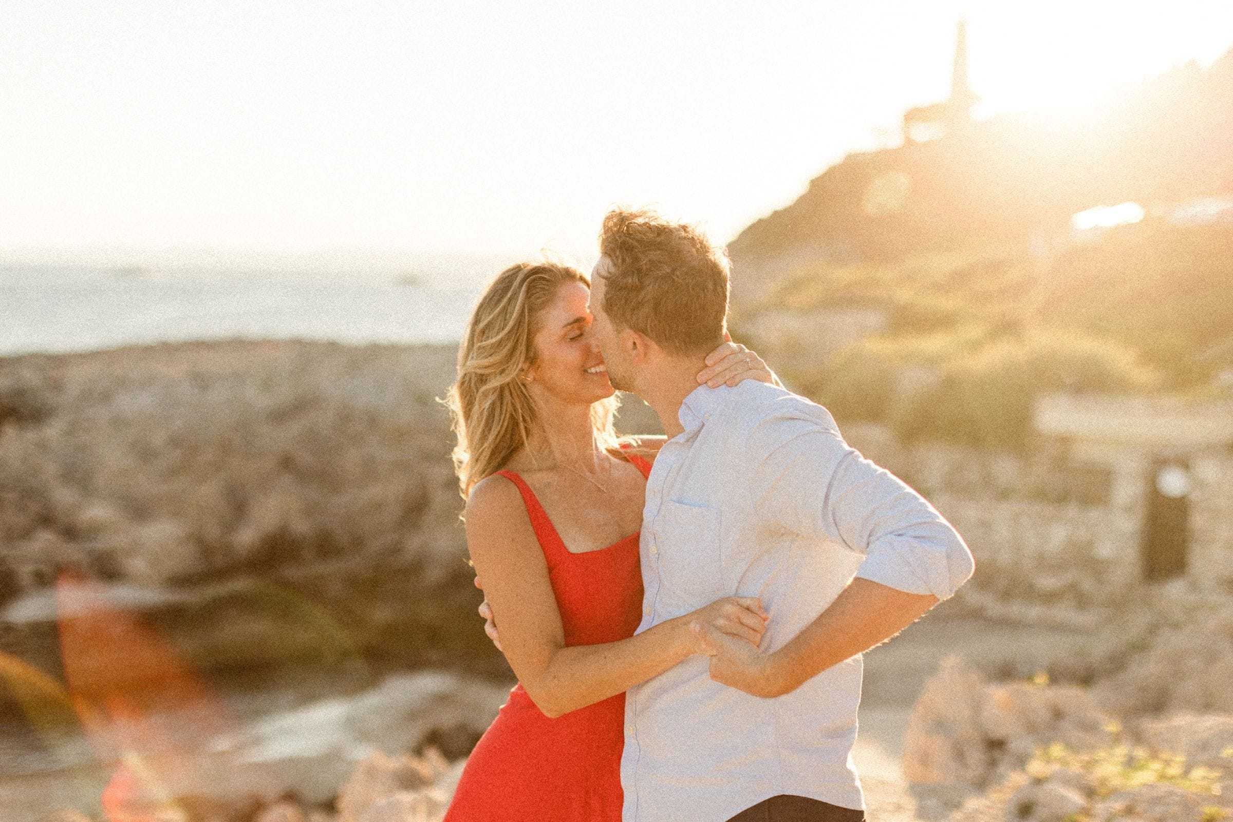Couple romantique Stéphanie et Matt au coucher du soleil 13