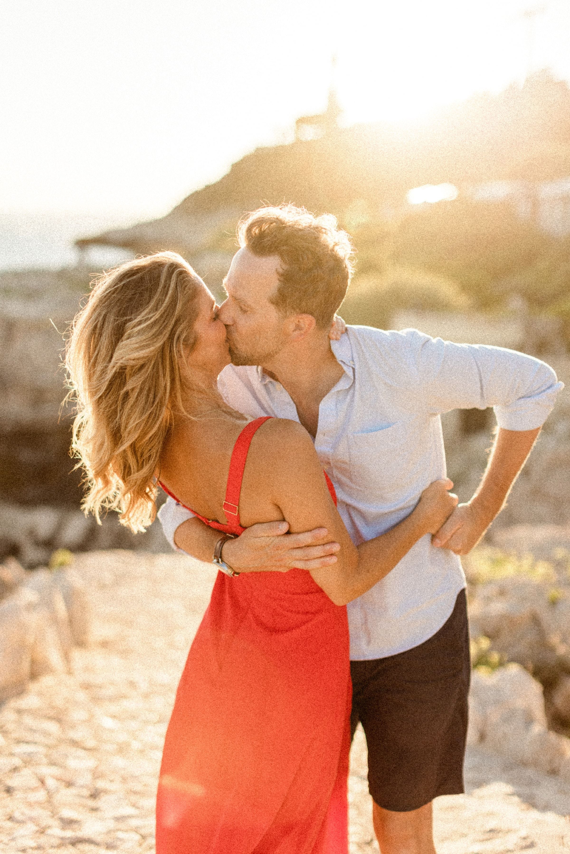 Couple romantique Stéphanie et Matt au coucher du soleil 14
