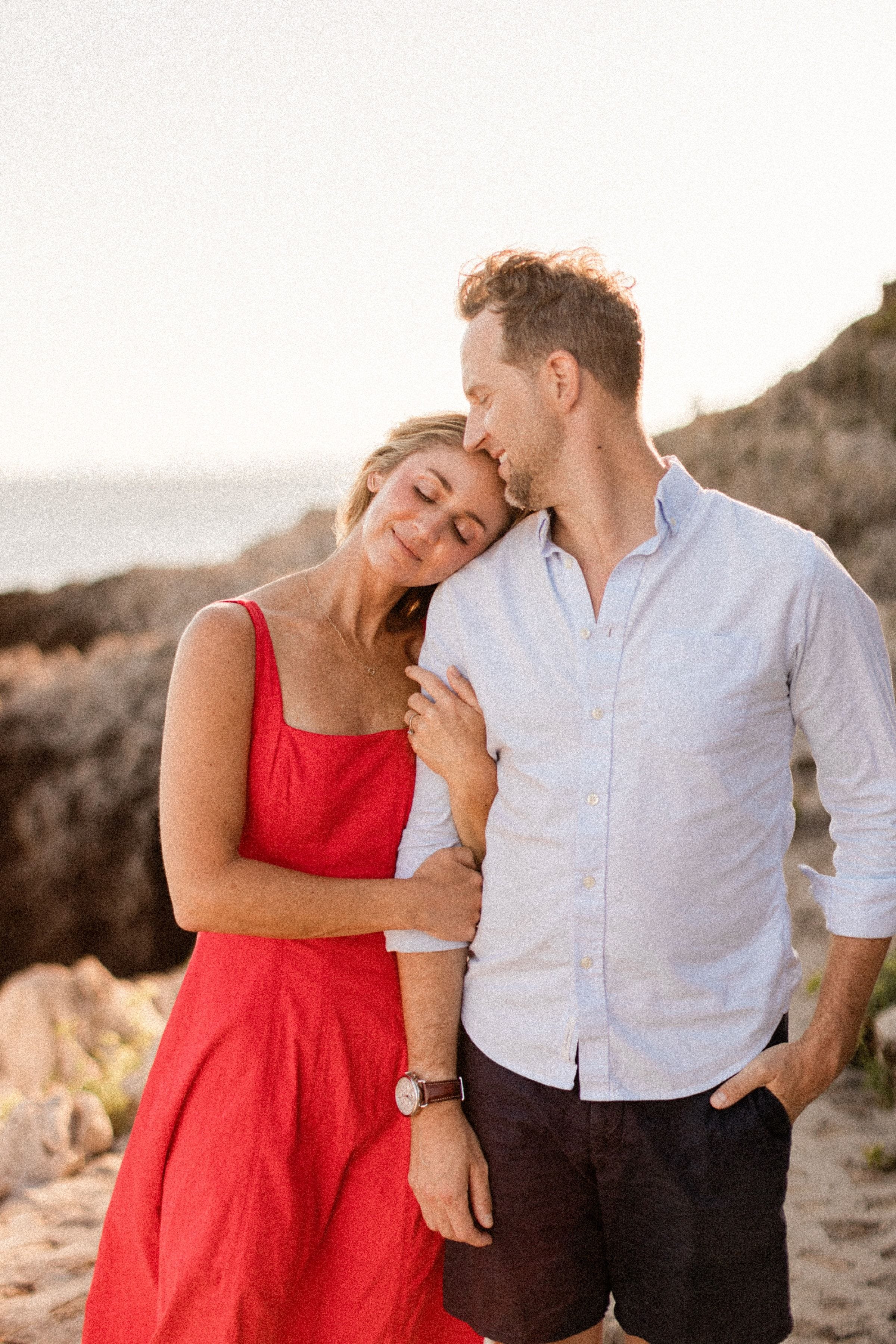 Couple romantique Stéphanie et Matt au coucher du soleil 16