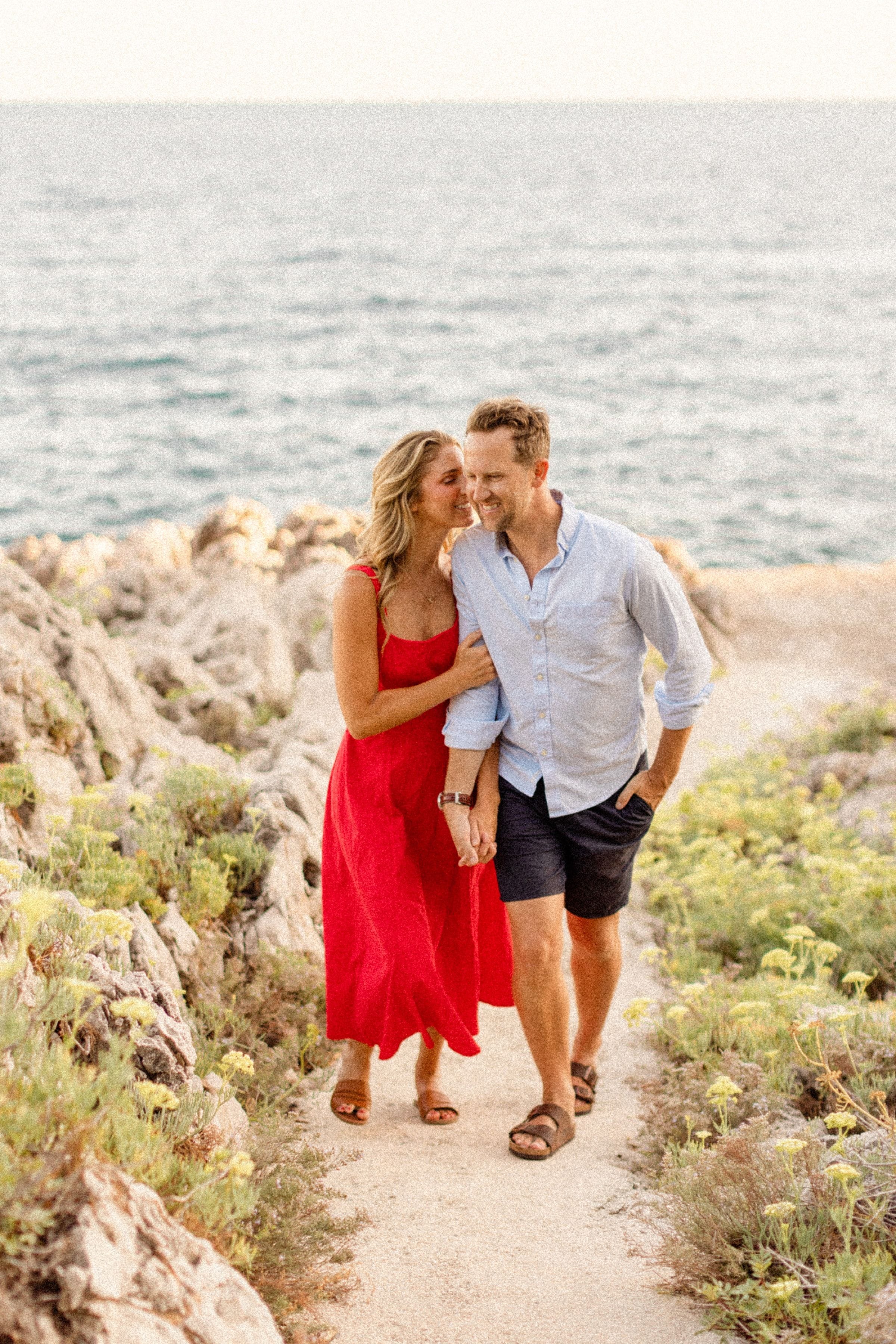 Couple romantique Stéphanie et Matt au coucher du soleil 22