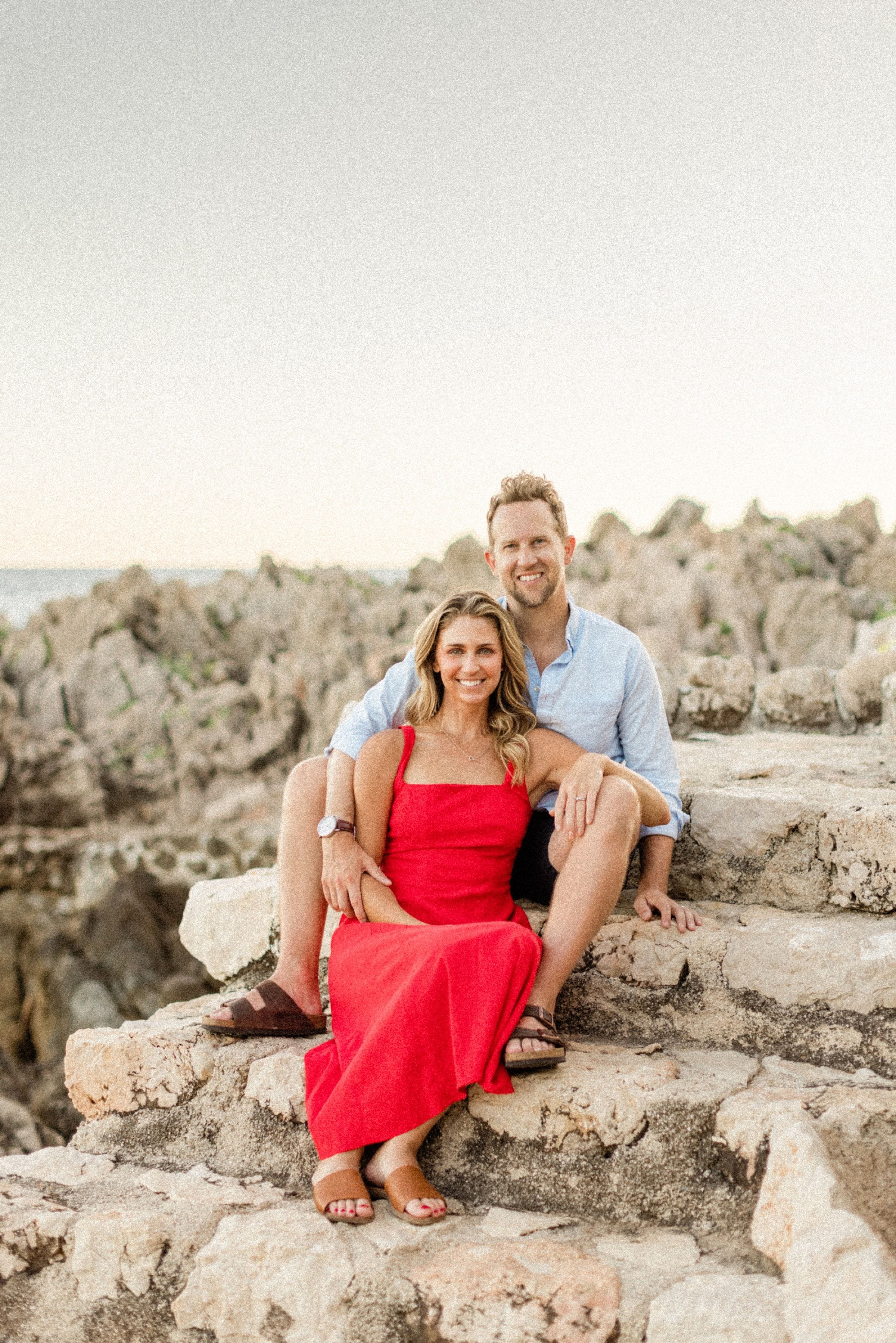 Couple romantique Stéphanie et Matt au coucher du soleil 25