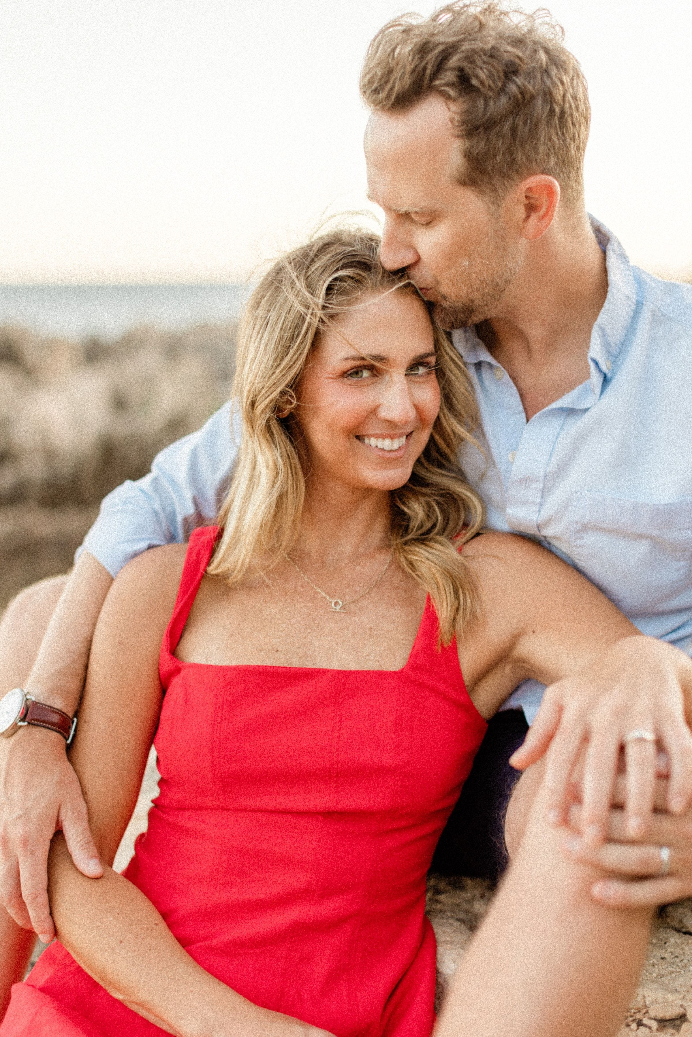 Couple romantique Stéphanie et Matt au coucher du soleil 26