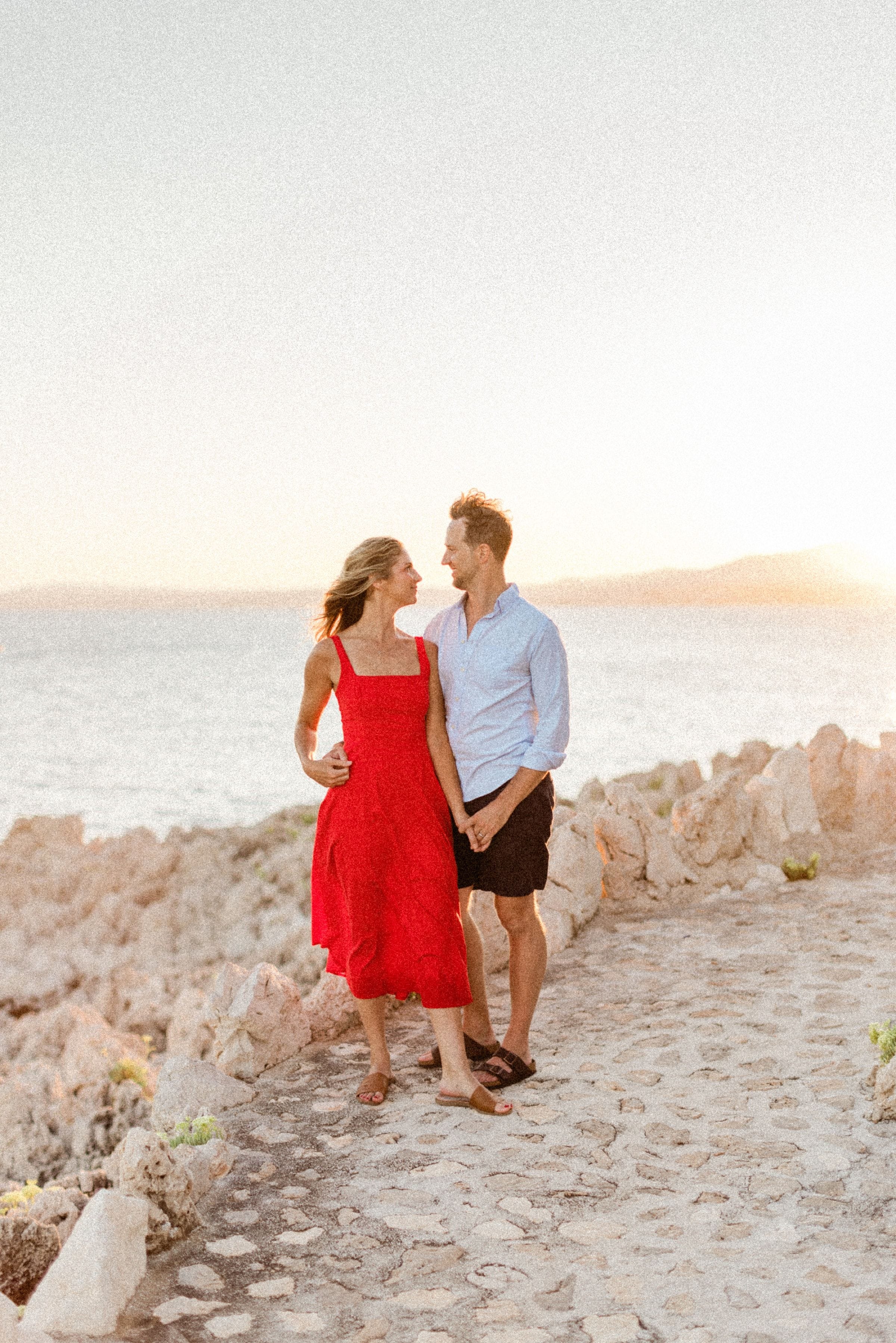 Couple romantique Stéphanie et Matt au coucher du soleil 30