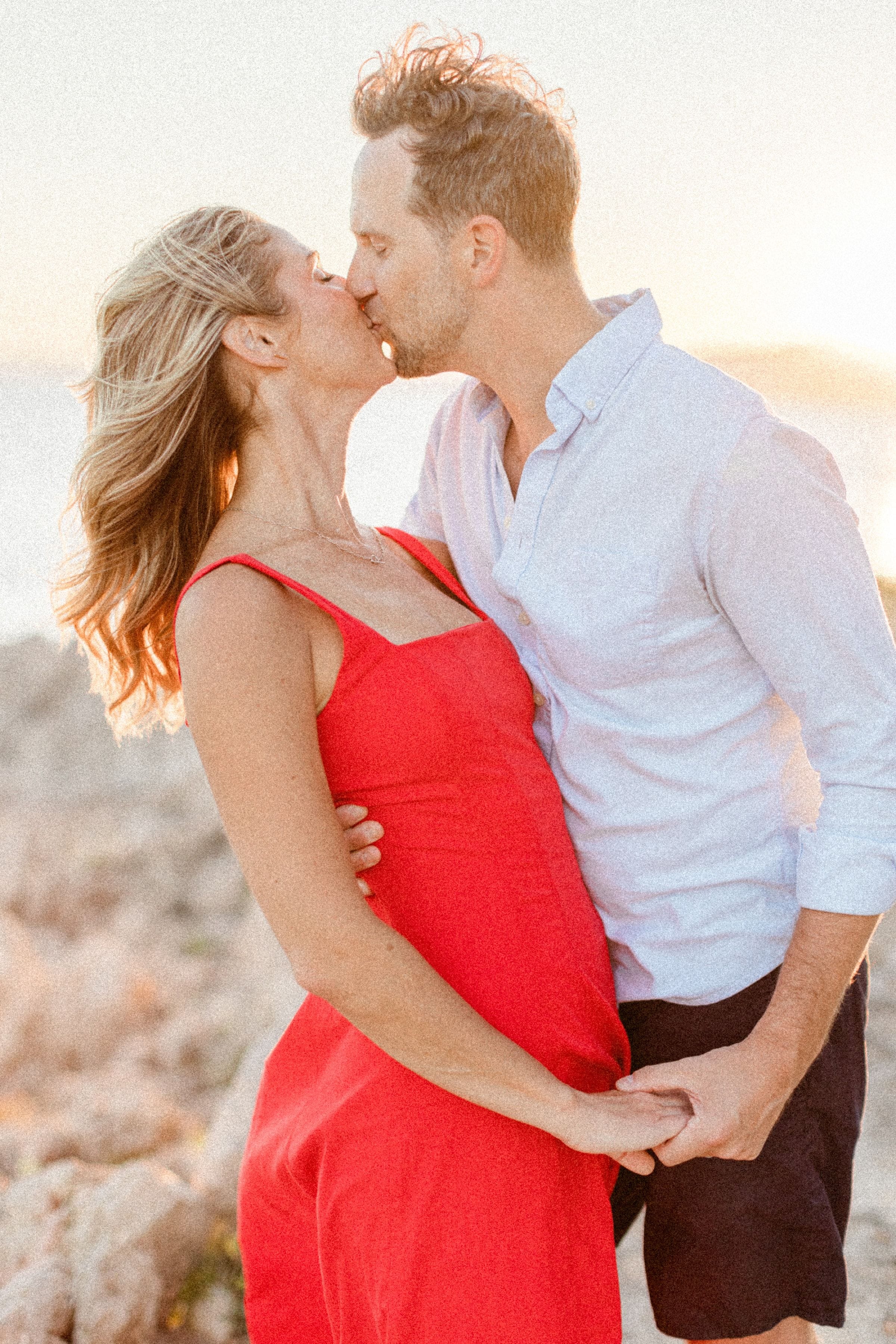 Couple romantique Stéphanie et Matt au coucher du soleil 34