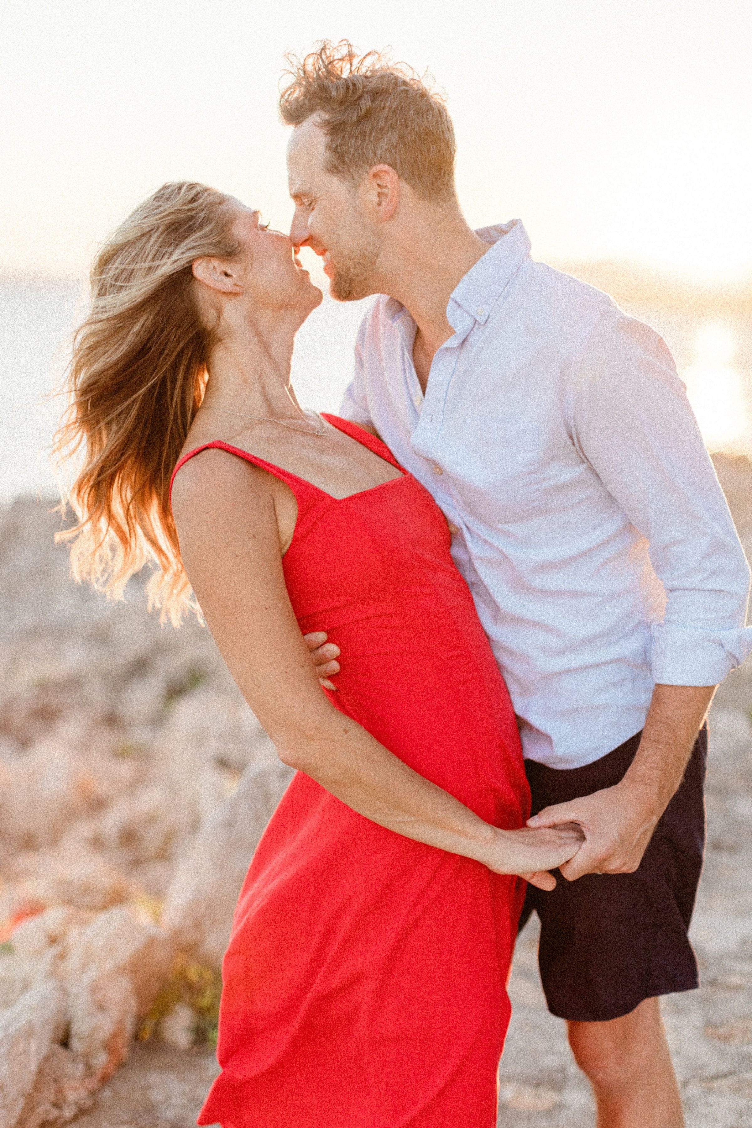 Couple romantique Stéphanie et Matt au coucher du soleil 36
