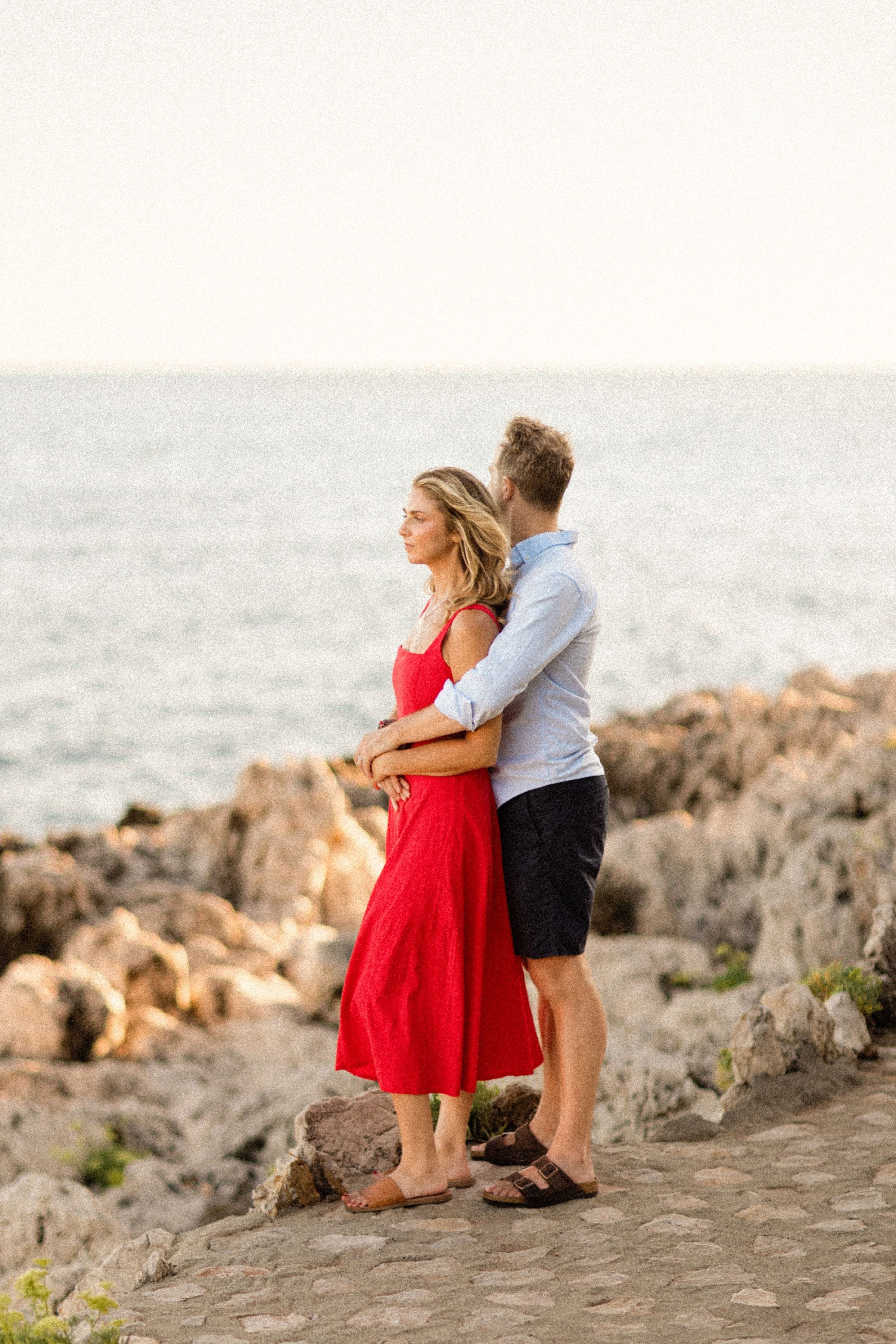 Couple romantique Stéphanie et Matt au coucher du soleil 37