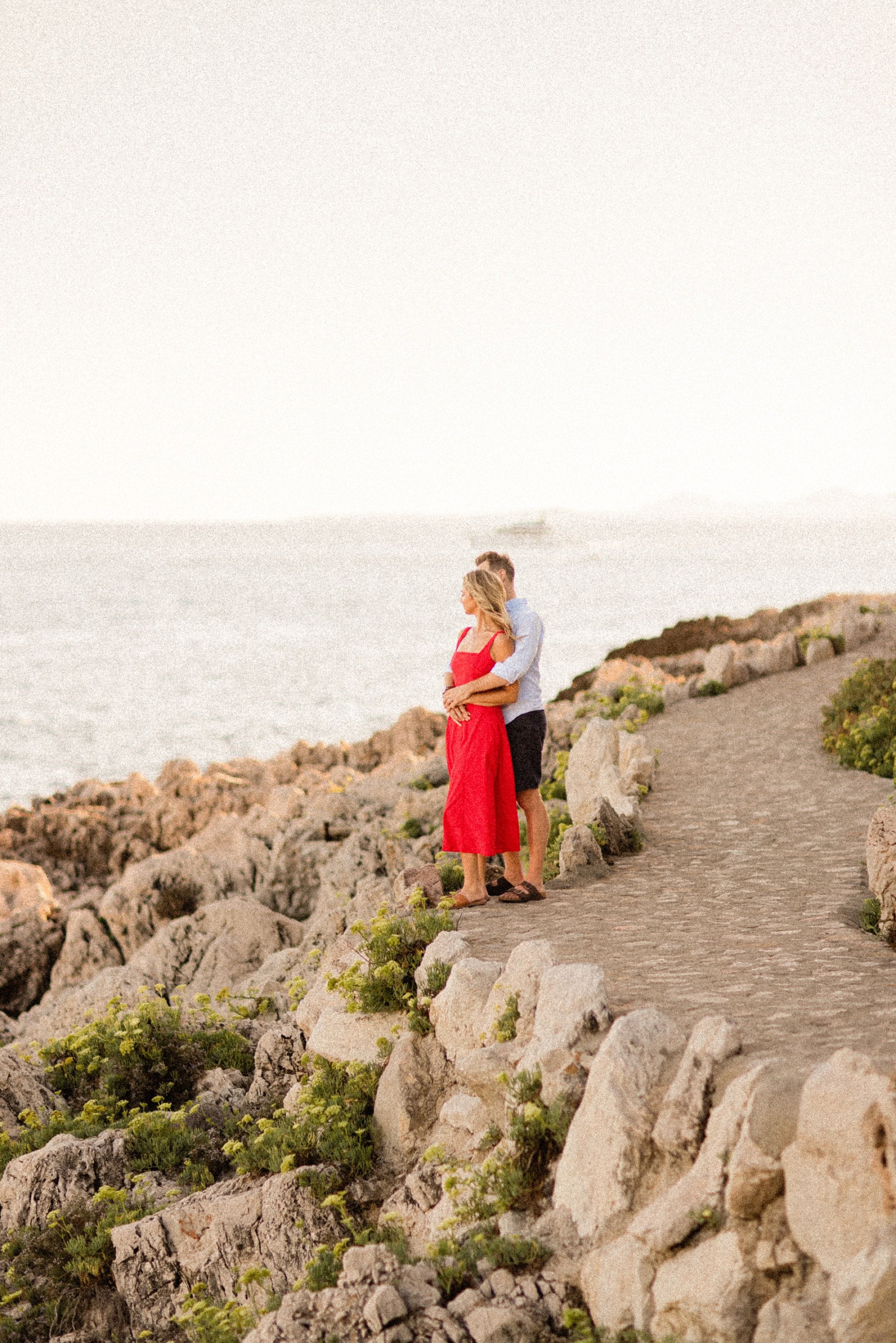 Couple romantique Stéphanie et Matt au coucher du soleil 38