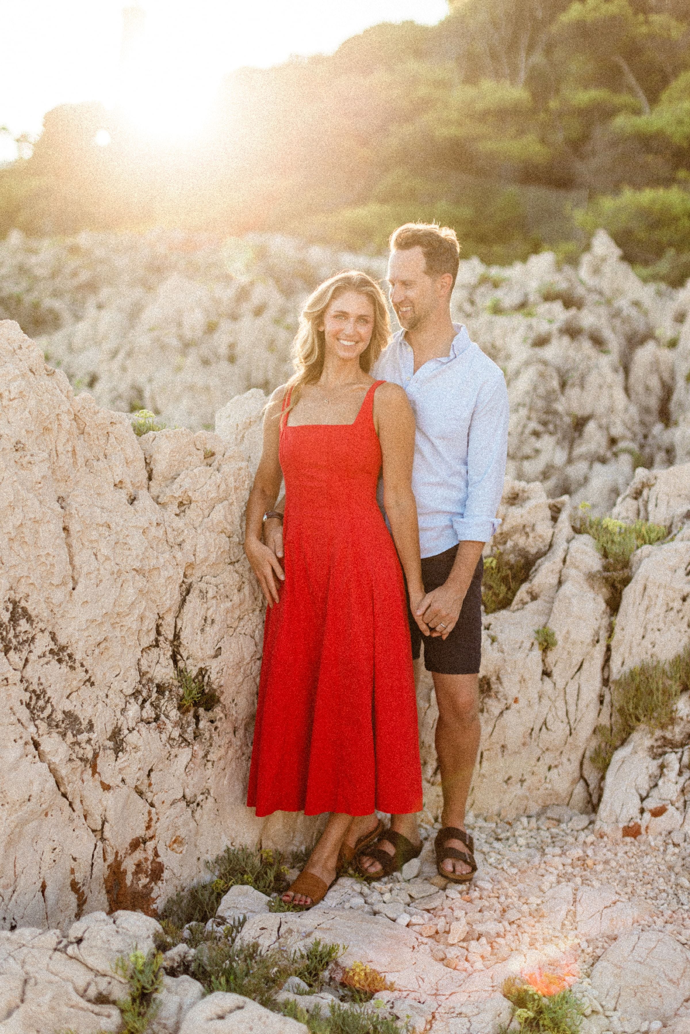 Couple romantique Stéphanie et Matt au coucher du soleil 8