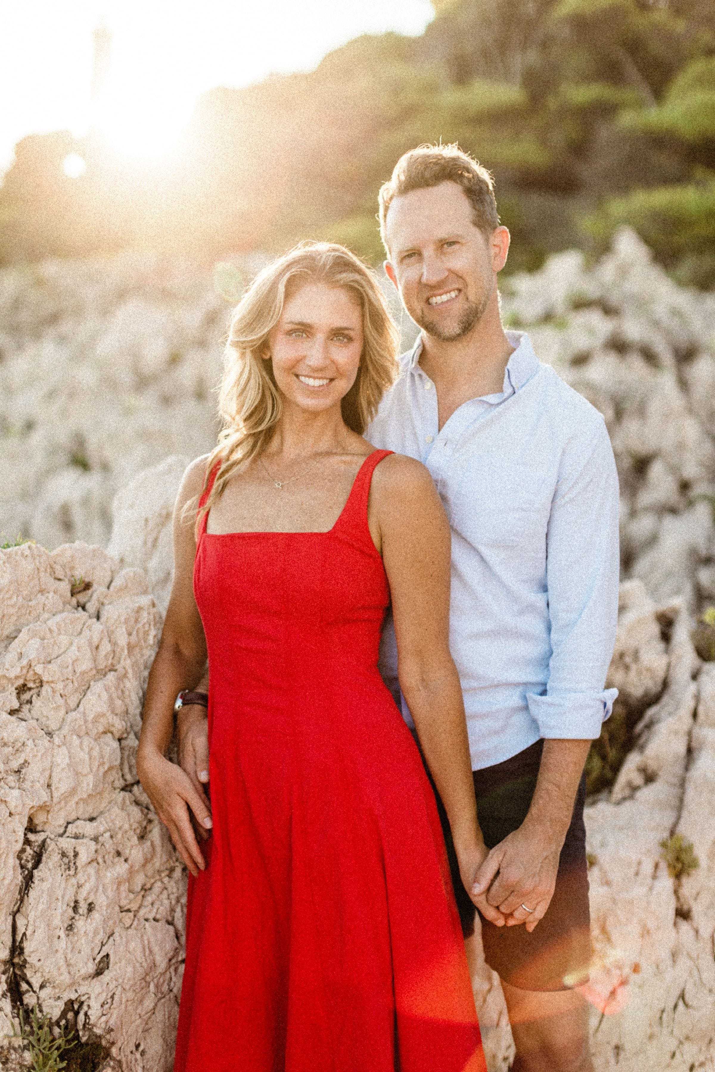 Couple romantique Stéphanie et Matt au coucher du soleil 9
