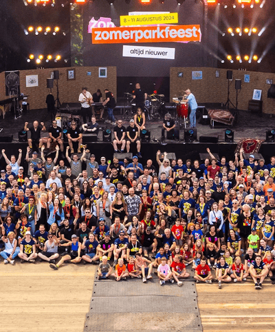 Vrijwilligers zomerparkfeest