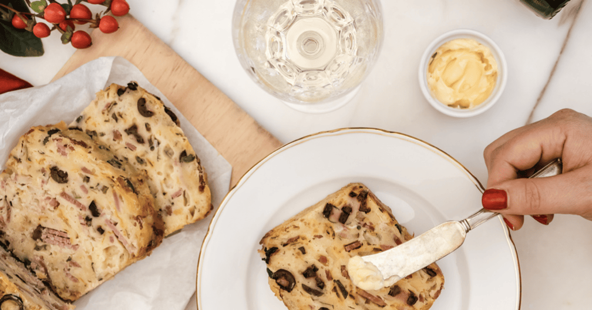 J. Lohr | Savory Bread Stuffed with Bacon, Cheese, and Olives