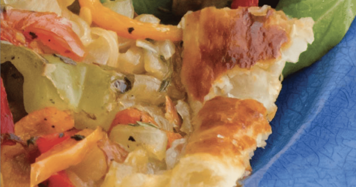 J. Lohr | Roasted Heirloom Pepper and Tomato Tart with an Herb Salad