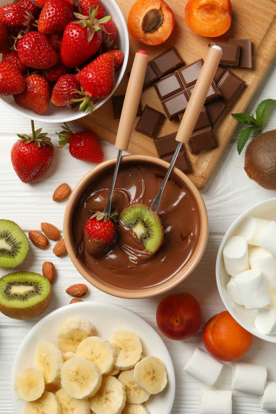 fondue de chocolate