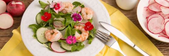 salada de camarão