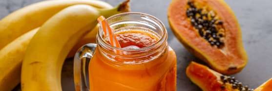vitamina de frutas com aveia